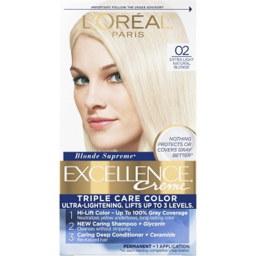 Exc H/C Med Natural Blond Size 1ct Excellence Hair Color Age Perfect Medium Natural Blonde 8n