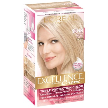 Exc H/C Nat Bld #9.5nb R Size 1ct L'Oreal Excellence Creme Hair Color Lightest Natural Blonde #9.5nb