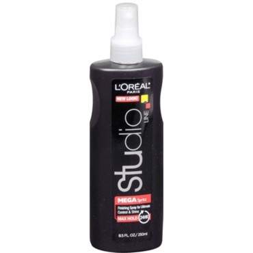 L'Oreal Studio Line Strong Suit Mega Spritz Finishing Hairspray Extreme Hold 8.50 oz (Pack of 5)