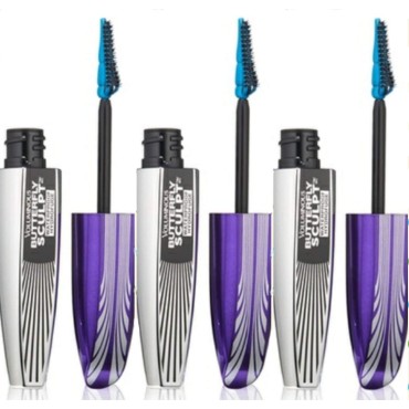 Loreal Paris Voluminous Butterfly Sculpt Waterproof Blackest Black Mascara -- 3 per case.