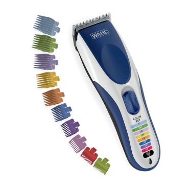 Wahl Color Pro Cordless Rechargeable Hair Clipper & Trimmer - Easy Color-Coded Guide Combs - for Men, Women, & Children - Model 9649P