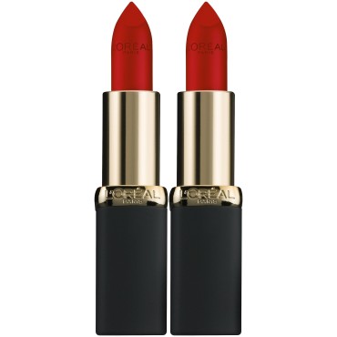 L'Oreal Paris Cosmetics Color Riche Matte Lip Color, 403 Eva's Red, 2 Count