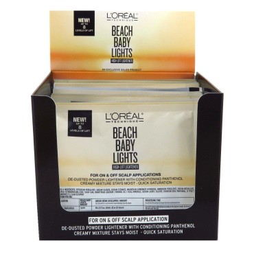 Loreal Beach Baby Lights High-Lift Lightener Pack 1 Ounce (12 Pieces) (29ml)