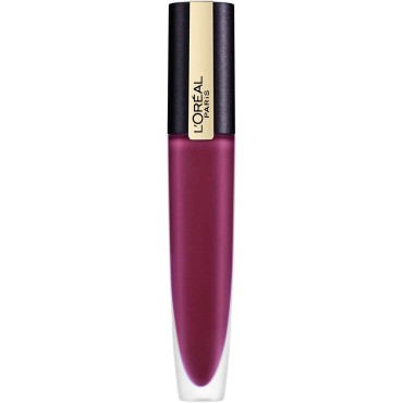 L'Oreal Paris Makeup Rouge Signature Matte Metallic Lip Stain, Weightless, High Pigment Metallic Color, I Voodoo
