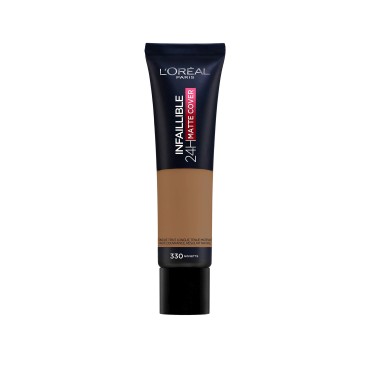 L'Oréal Paris Infalible Primer, PreBase Alisadora de Maquillaje Larga Duración 24H - 35 ml-330 Noisette