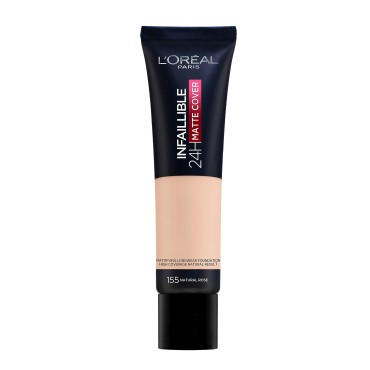 L'Oréal Paris Infalible Primer, PreBase Alisadora de Maquillaje Larga Duración 24H - 35 ml-155 Natural Rosé
