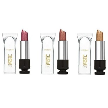 crushed foil metallic lipstick