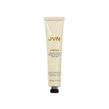 JVN Air Dry Cream, No Heat Air Dry Hair Styling Cream, Soft Styling Cream for All Hair Types, Smoothes and Defines Hair, Sulfate Free Travel Size (1 Fl Oz)