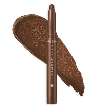 L'Oreal Paris Makeup Paradise Le Shadow Stick Eyeshadow, Blendable, Smudge-Resistant, Cream Eyeshadow, 240 Brown Abyss (Shimmering Rich Brown), 0.05 Oz
