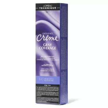 L'Oreal Paris Excellence Creme Permanent Hair Color, No.8.43: Medium Copper Golden Blonde, 1.74 Oz