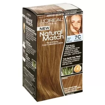 L'Oreal Natural Match No-Ammonia Color-Calibrated Creme, Medium Ash Brown, 5C Cooler