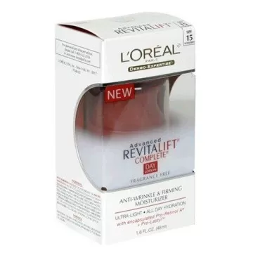 L'Oreal Advanced RevitaLift Complete Day Lotion, Fragrance-Free, 1.6-Ounce Tub