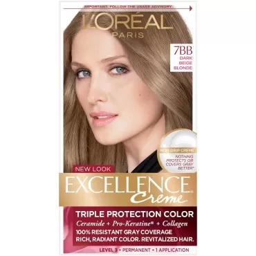 L'Oreal Paris Excellence Creme [7BB] Dark Beige Blonde Haircolor, 1 ea