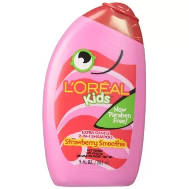 L'Oreal Kids Extra Gentle 2-in1 Shampoo, Burst of Strawberry Smoothie, 9 oz