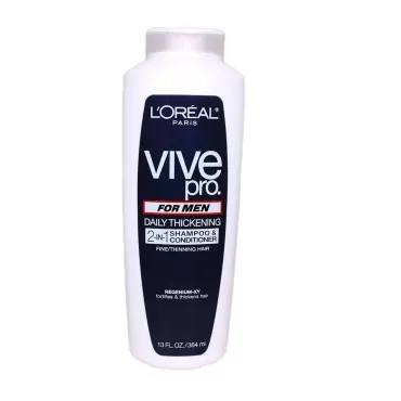 Vive Pro Men's Daily Thickening 2 In 1 - Fine/thinning, 13-Fluid Ounce