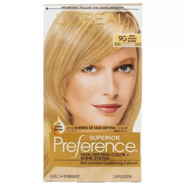 Superior Preference Rich Luminous Conditioning Colorant, Level 3 Permanent, Light Golden Blonde/Warmer 9G (Pack of 3)