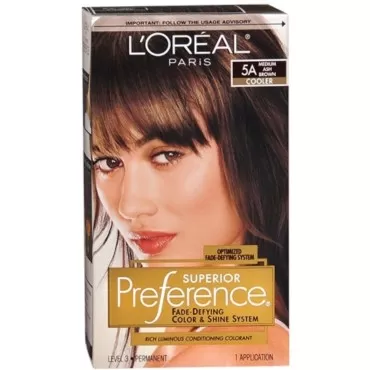 L'Oreal Superior Preference - 5A Medium Ash Brown (Pack of 3)