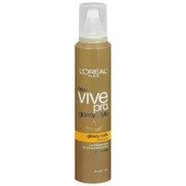Vive Pro Glossy Style Glossy Curls Mousse, 6.80-Ounce