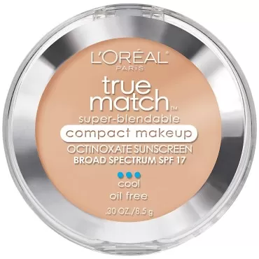 L'Oreal Paris True Match Super-Blendable Compact Makeup, Creamy Natural, 0.30 Ounces