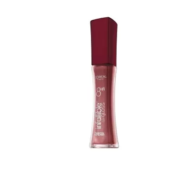 L'Oreal Paris Infallible 8HR Plumping Lip Gloss, Mauve, 0.21 Ounces