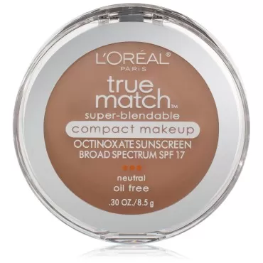 L'Oreal Paris True Match Super-Blendable Compact Makeup, True Beige, 0.30 Ounces