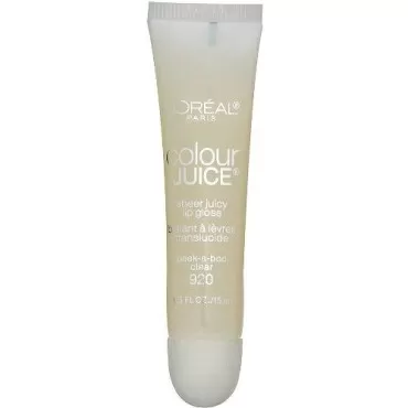 L'oreal Colour Juice Sheer Juicy Lipgloss, Peek-a-boo Clear, 0.50-Fluid Ounce (Pack of 5)