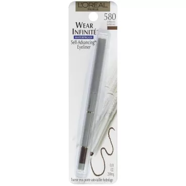 L'Oreal Paris Wear Infinite Self-Advancing Eyeliner Waterproof Creme Formula, 580 Espresso 0.01 ounce