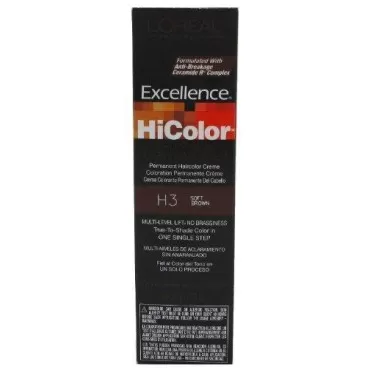 L'Oreal Excellence HiColor Soft Brown 1.74 oz. Tube (3-Pack)