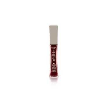 L'Oreal Paris Infallible Never Fail Lip Gloss, Rebel Red, 0.21 fl. oz. (2-pack)