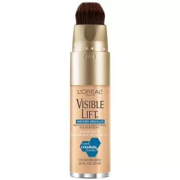 L'Oreal Paris Visible Lift Smooth Makeup, Absolute Natural Beige, 0.85 Fluid Ounce