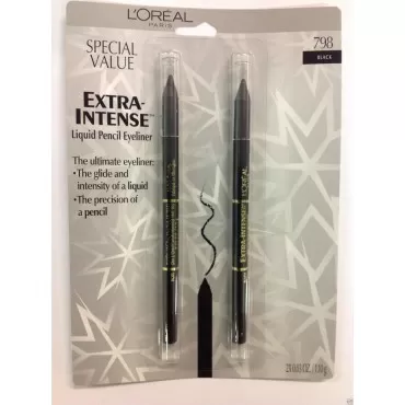 L'oreal Extra-intense Liquid Pencil Eyeliner Black #798 (Special Value 2 in 1)