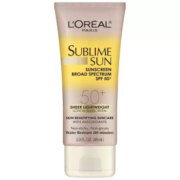 L'Oreal Sublime Sun Body Lotion SPF 50+, 3 Fluid Ounce