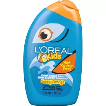 L'Oreal Kids 2-in-1 Shampoo Swim & Sport, Sunny Orange 9 oz (Pack of 4)