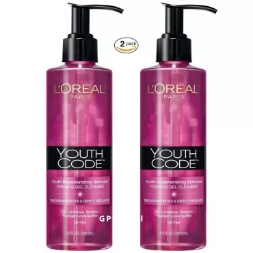 L'oreal Youth Code Foaming Gel Cleanser, 8oz( Pack of 2)
