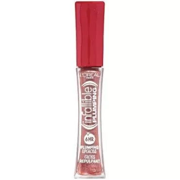 L'oreal Paris Infallible Never Fail Plumping Lip Gloss, Plumped Brown, 0.21-fluid Ounce, 2 Ea