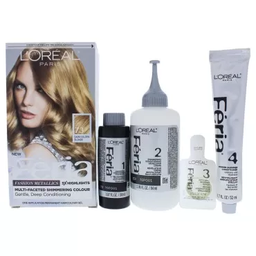 L'Oreal Paris Feria Multi-Faceted Shimmering Color, Dark Golden Blonde [73] (Warmer) 1 ea
