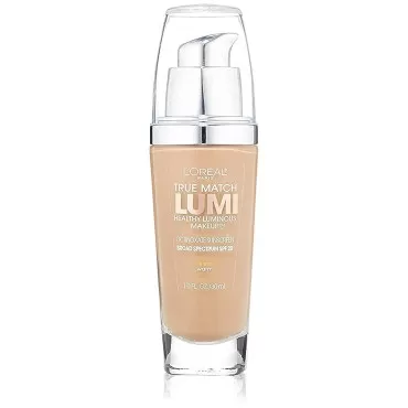 L'Oreal Paris True Match Lumi Healthy Luminous Makeup, W6 Sun Beige, 1 fl; oz.