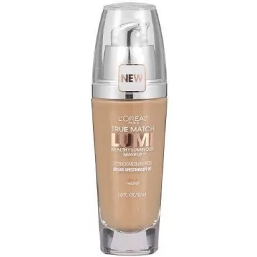 L'Oreal True Match Lumi Healthy Luminous Makeup SPF 20, Buff Beige (Pack of 2)