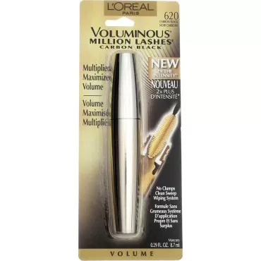 L'Oréal Paris Voluminous Million Lashes Mascara, 620 Carbon Black (Pack of 2)