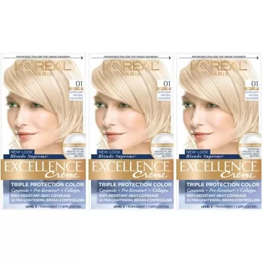 L'Oreal Paris Excellence Creme, 1B Natural Blue Black