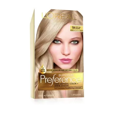 L'Oreal Superior Preference Light Ash Blonde 9A Cooler,1 Each (Pack of 4)