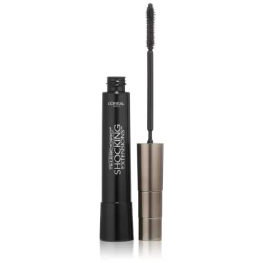 L'Oreal Paris Telescopic Shocking Extensions Mascara, Carbon Black, 0.29 Ounces