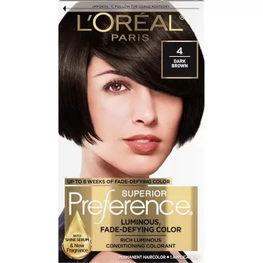 L'Oreal Paris Superior Preference Fade-Defying Color and Shine System, Level 3 Permanent, Dark Brown/Natural 4