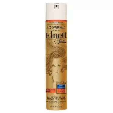 L'Oreal Elnett Satin Hairspray Extra Strong Hold Color-Treated Hair 11 oz (Pack of 6)