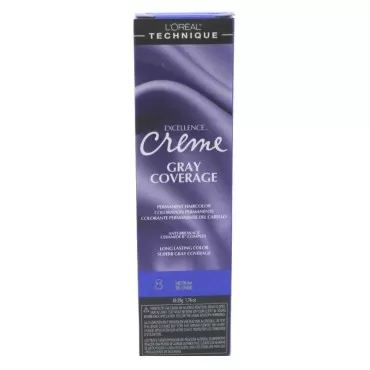 Loreal Excellence Creme Color #8 Medium Blonde 1.74 Ounce (51ml) (3 Pack)