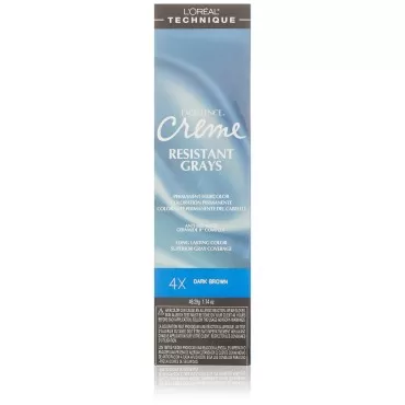 Loreal Excel Creme Resist#4X Dark Brown 1.74oz (3 Pack)