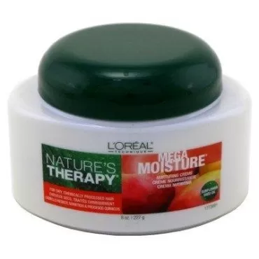 Loreal Natures Therapy Mega Moisture Creme 8 Ounce Jar (235ml) (3 Pack)