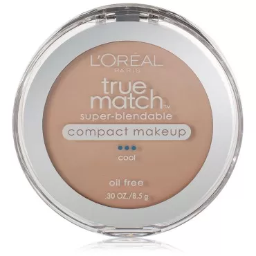 L'Oreal Paris True Match Super-Blendable Compact Makeup, Spf 17, Natural Ivory, 0.30 Ounce, 2 Ea (Pack of 2)