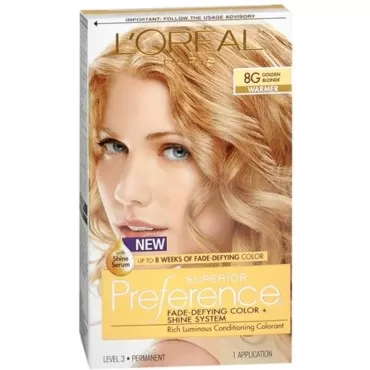 L'Oreal Superior Preference - 8G Golden Blonde (Warmer) 1 Each (Pack of 4)