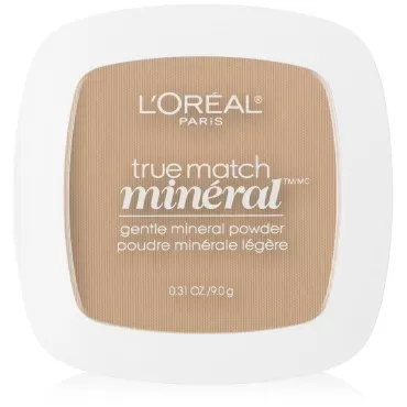 L'Oreal Paris True Match Mineral Pressed Powder, Buff Beige, 0.31 Ounce